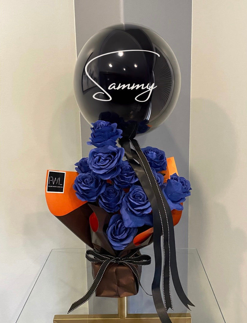 Bouquet And Balloon Arrangement